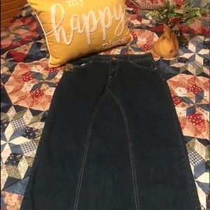 CATO SZ 8 Denim A-line skirt